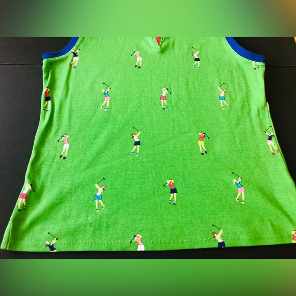 Rafaella Weekend Sleveless Collared Golf Shirt Top Size L - Picture 6 of 9